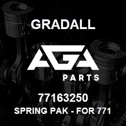 77163250 Gradall SPRING PAK - FOR 7713-3001 | AGA Parts