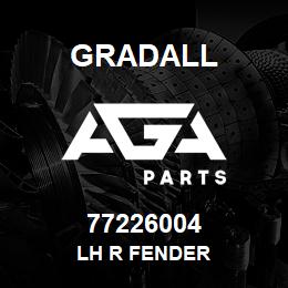 77226004 Gradall LH R FENDER | AGA Parts