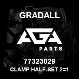 77323029 Gradall CLAMP HALF-SET 2=1 | AGA Parts