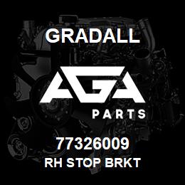 77326009 Gradall RH STOP BRKT | AGA Parts