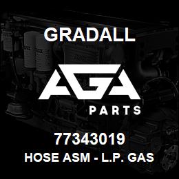 77343019 Gradall HOSE ASM - L.P. GAS LINE | AGA Parts