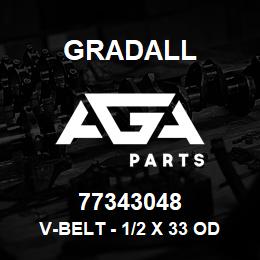 77343048 Gradall V-BELT - 1/2 X 33 OD | AGA Parts