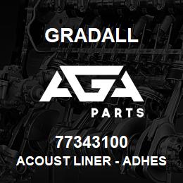 77343100 Gradall ACOUST LINER - ADHESV BACK | AGA Parts