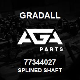 77344027 Gradall SPLINED SHAFT | AGA Parts