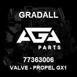 77363006 Gradall VALVE - PROPEL GX1 | AGA Parts