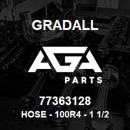 77363128 Gradall HOSE - 100R4 - 1 1/2 ID X 18"L | AGA Parts