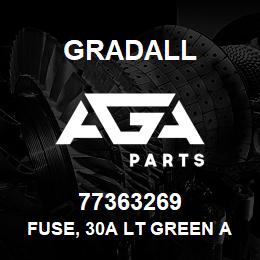 77363269 Gradall FUSE, 30A LT GREEN AUTO | AGA Parts