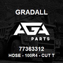 77363312 Gradall HOSE - 100R4 - CUT TO LG | AGA Parts