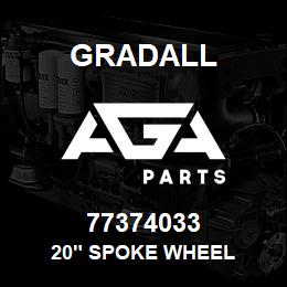 77374033 Gradall 20" SPOKE WHEEL | AGA Parts