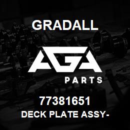 77381651 Gradall DECK PLATE ASSY- | AGA Parts