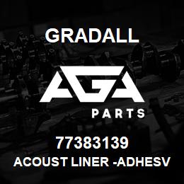 77383139 Gradall ACOUST LINER -ADHESV BACK ROOF | AGA Parts