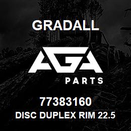 77383160 Gradall DISC DUPLEX RIM 22.5 X 13 | AGA Parts