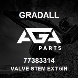 77383314 Gradall VALVE STEM EXT 6IN | AGA Parts