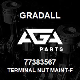 77383567 Gradall TERMINAL NUT MAINT-FREE FOR | AGA Parts