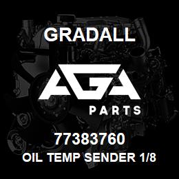 77383760 Gradall OIL TEMP SENDER 1/8 NPT | AGA Parts