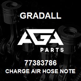 77383786 Gradall CHARGE AIR HOSE NOTE: APPLY | AGA Parts