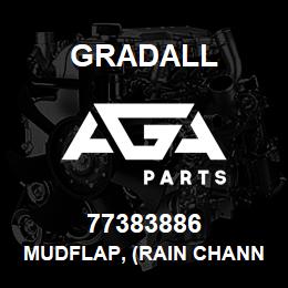 77383886 Gradall MUDFLAP, (RAIN CHANNEL) | AGA Parts