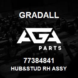 77384841 Gradall HUB&STUD RH ASSY | AGA Parts