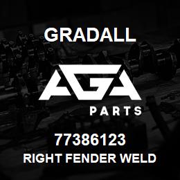 77386123 Gradall RIGHT FENDER WELD | AGA Parts