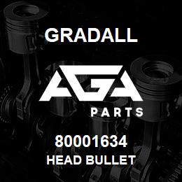 80001634 Gradall HEAD BULLET | AGA Parts