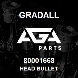 80001668 Gradall HEAD BULLET | AGA Parts