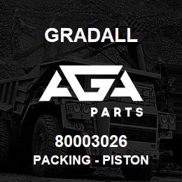 80003026 Gradall PACKING - PISTON | AGA Parts