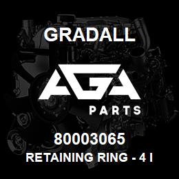 80003065 Gradall RETAINING RING - 4 IN PER | AGA Parts