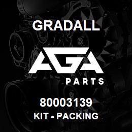 80003139 Gradall KIT - PACKING | AGA Parts