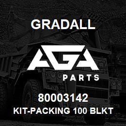 80003142 Gradall KIT-PACKING 100 BLKT | AGA Parts