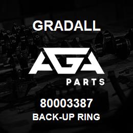 80003387 Gradall BACK-UP RING | AGA Parts