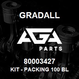 80003427 Gradall KIT - PACKING 100 BLKT 5.022 | AGA Parts