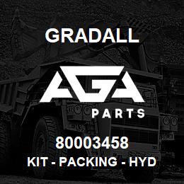 80003458 Gradall KIT - PACKING - HYD CYL 4.022 | AGA Parts