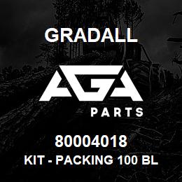 80004018 Gradall KIT - PACKING 100 BLKT 6.022 | AGA Parts