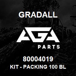 80004019 Gradall KIT - PACKING 100 BLKT 5.022 | AGA Parts