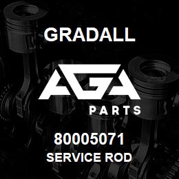 80005071 Gradall SERVICE ROD | AGA Parts