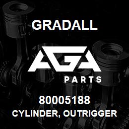 80005188 Gradall CYLINDER, OUTRIGGER 3.75 X | AGA Parts