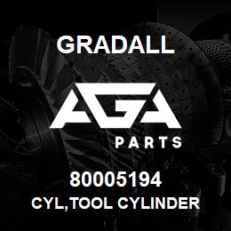 80005194 Gradall CYL,TOOL CYLINDER | AGA Parts