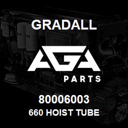 80006003 Gradall 660 HOIST TUBE | AGA Parts