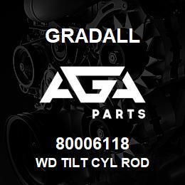 80006118 Gradall WD TILT CYL ROD | AGA Parts