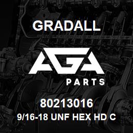 80213016 Gradall 9/16-18 UNF HEX HD C'SCREW | AGA Parts