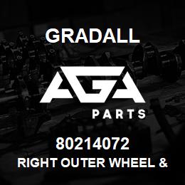 80214072 Gradall RIGHT OUTER WHEEL & TIRE | AGA Parts