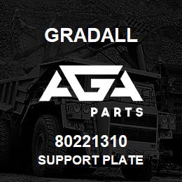 80221310 Gradall SUPPORT PLATE | AGA Parts