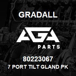 80223067 Gradall 7 PORT TILT GLAND PKG KIT | AGA Parts