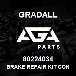 80224034 Gradall BRAKE REPAIR KIT CONSISTING | AGA Parts