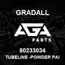 80233034 Gradall TUBELINE -POWDER PAINT,BAG | AGA Parts