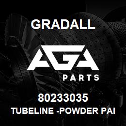 80233035 Gradall TUBELINE -POWDER PAINT,BAG | AGA Parts