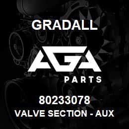 80233078 Gradall VALVE SECTION - AUX ASM | AGA Parts