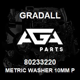 80233220 Gradall METRIC WASHER 10MM PER B/P | AGA Parts