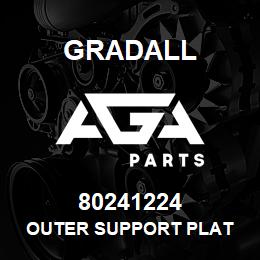 80241224 Gradall OUTER SUPPORT PLAT | AGA Parts