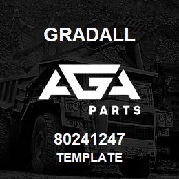 80241247 Gradall TEMPLATE | AGA Parts